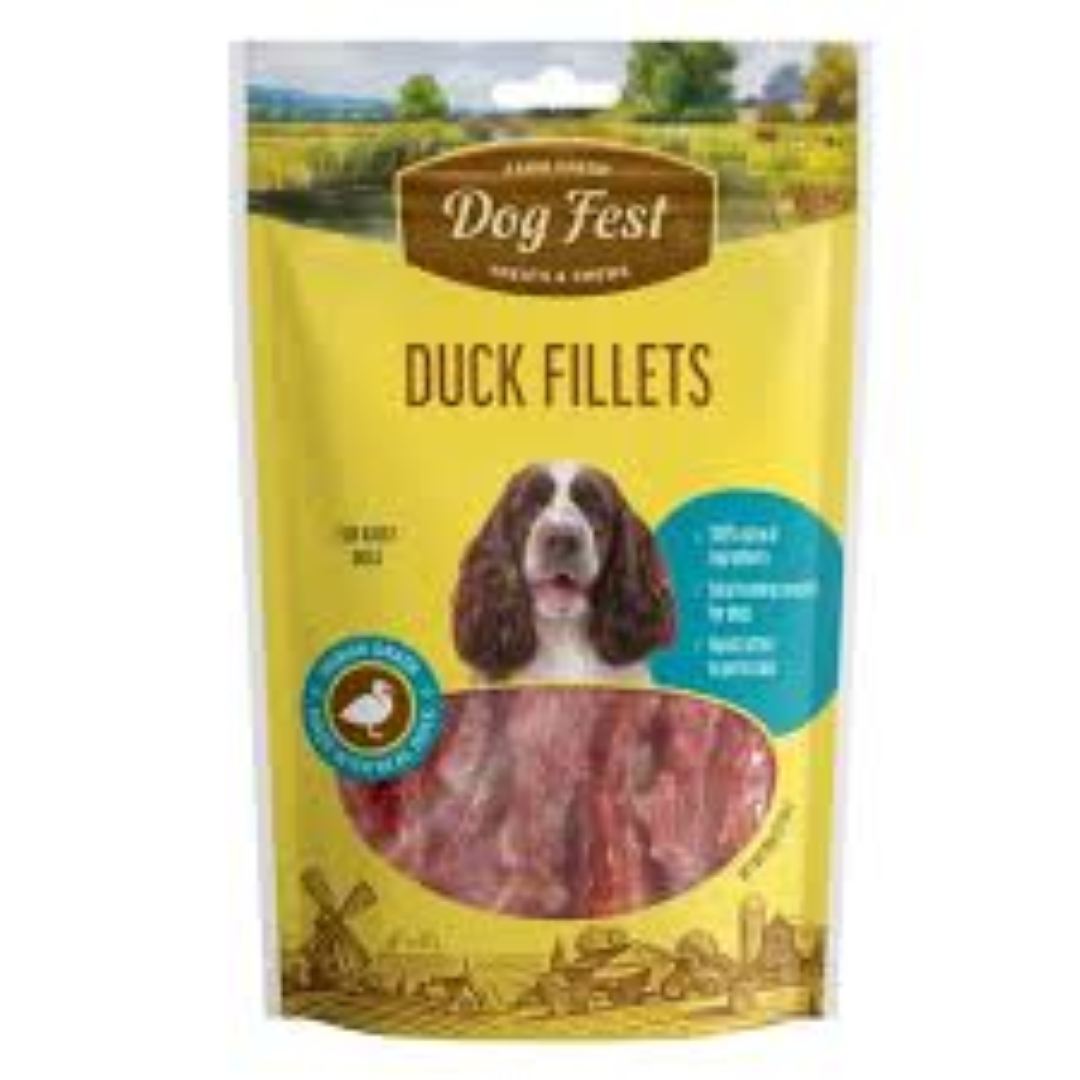 DOG FEST DUCK FILLETS 90G